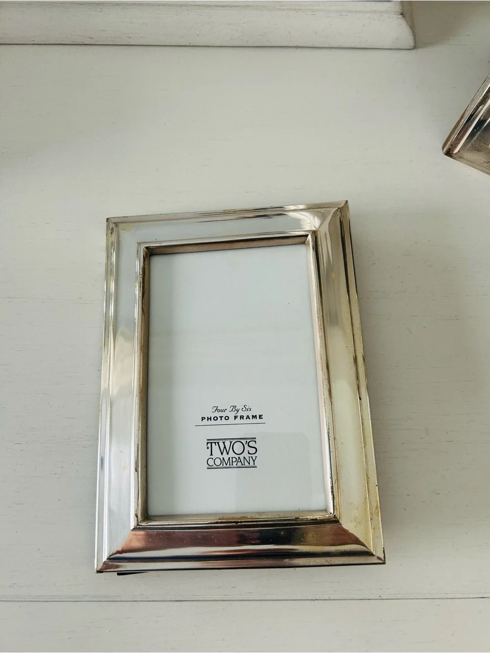 Two's Company Silver Photo Frames set of 3- Classic Silver Finish Heavyweight